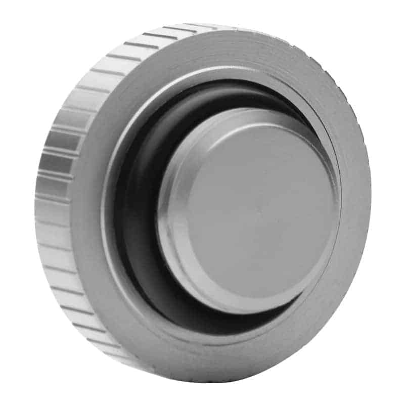 (image for) EK-Quantum Torque Satin Titanium G1/4 Water Cooling Plug with Badge
